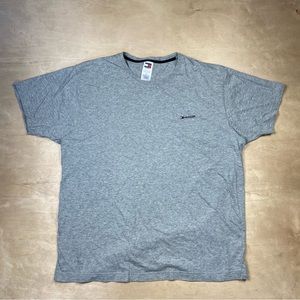 Vintage Tommy Hilfiger T Shirt Men’s Large Logo Gray Spellout Short Sleeve
